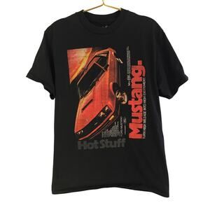 Tee Luv Ford Mustang T-Shirt M Black Muscle Car